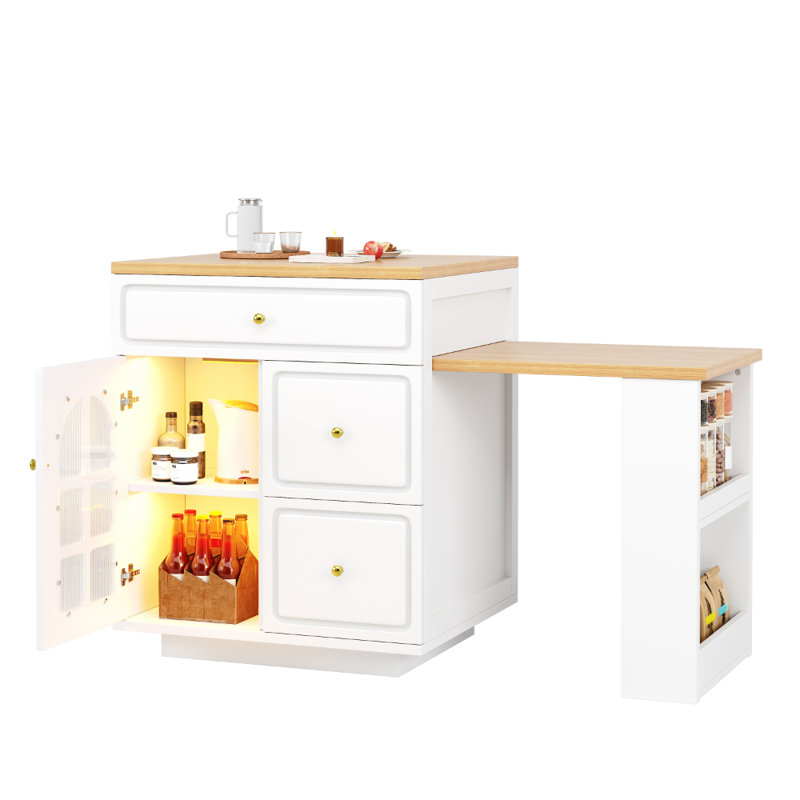 Kitchen Island, White