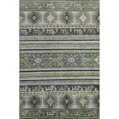 Premium Machine Washable Brennon AMF1626 Global Rug