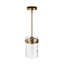 Luminaire suspendu réglable en verre martelé 1 lumière à intensité variable