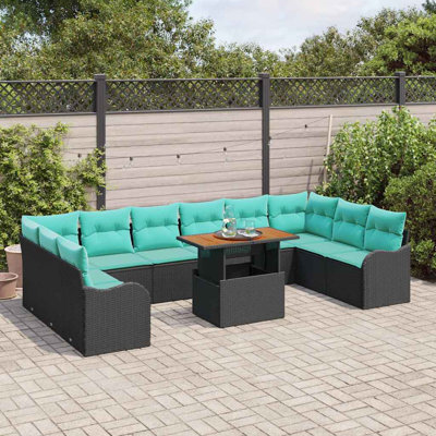 Ensemble de canapé de jardin avec rangement 11 pièces vidaXL