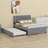 Upholstered Platform Bed With Trundle-1246922172