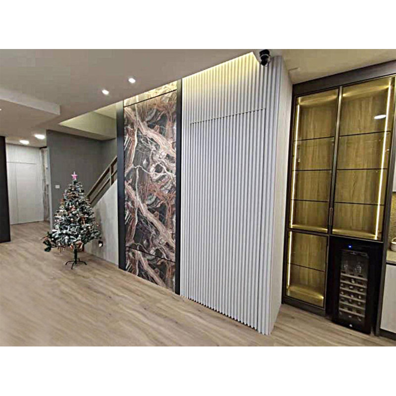 Panneau mural en bois récupéré 6,25 "x 1" x 108 "en blanc