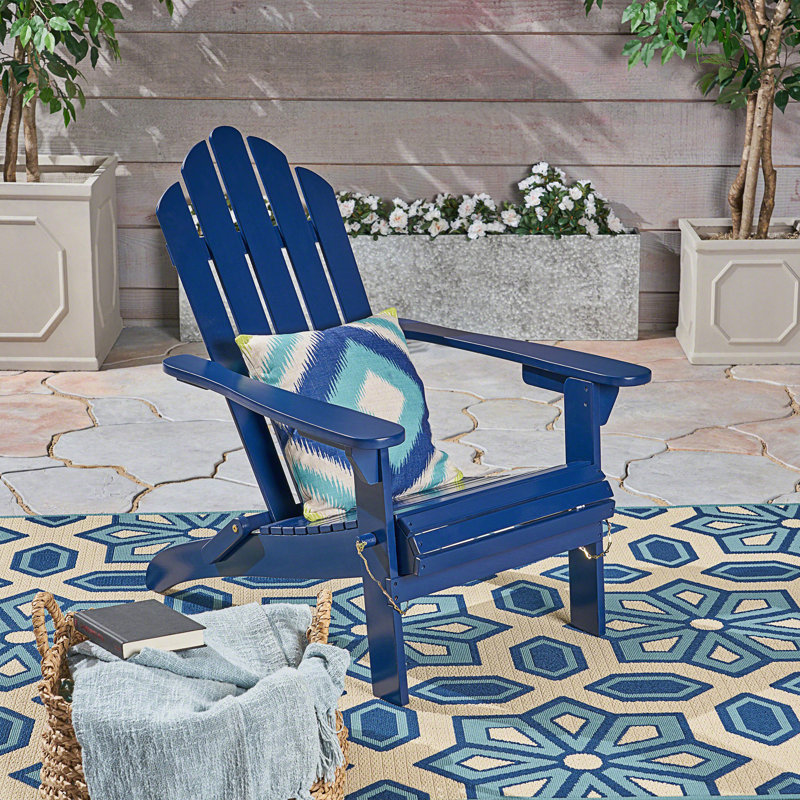 Foldable Adirondack Chair, Blue