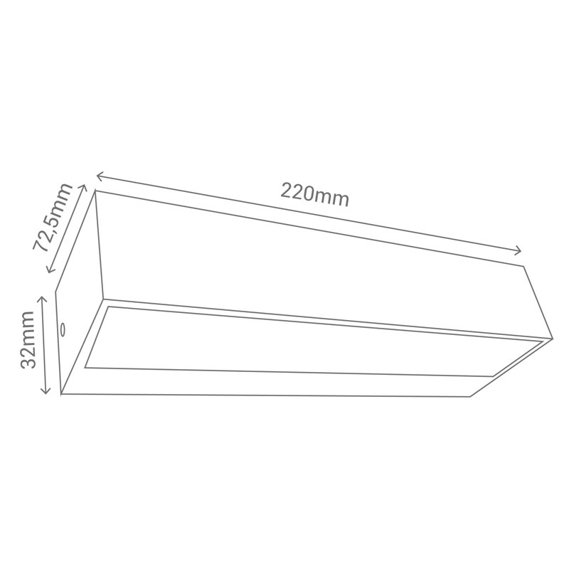 Worrell 3.2cm H Integrated LED Outdoor Flush Mount, Corten Steel