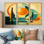 Ensemble de décorations murales rétro moderne pleine lune City II - Mid-Century-277728256-277728280