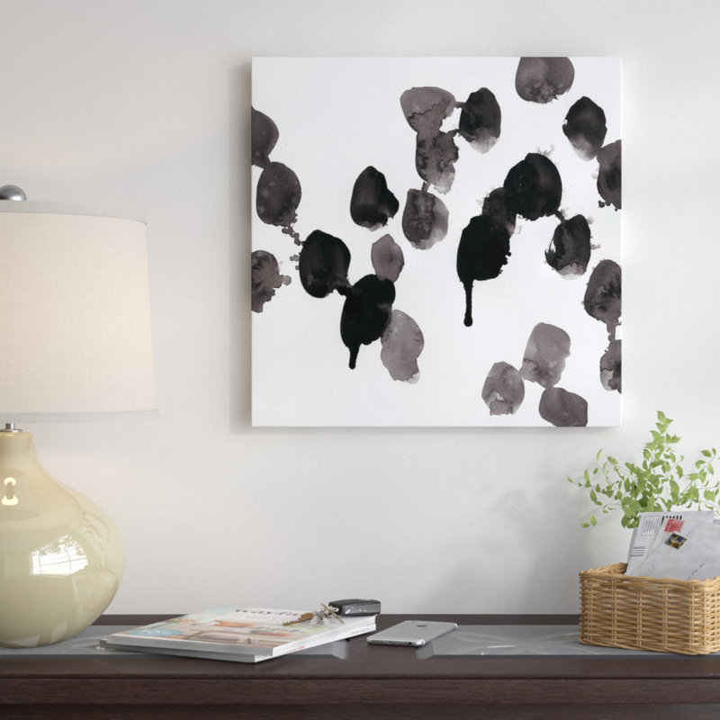« monochrome gestes vii », reproduction d’art sur toile tendue, H 18 po x l 18 po x P 1,5 po, Toile avec cadre noir