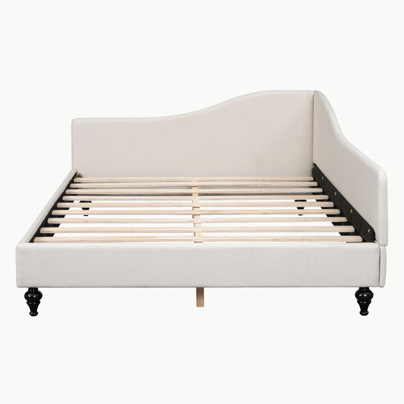Upholstered Corner Daybed, Full/Double, Beige 1