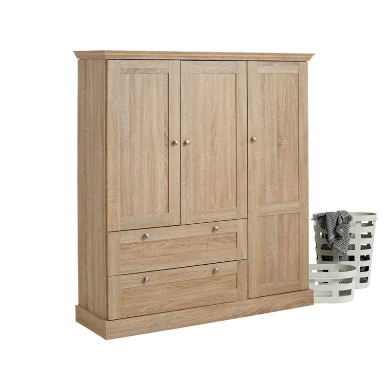 Susy 3 Door Manufactured Wood Wardrobe, Sonoma Oak
