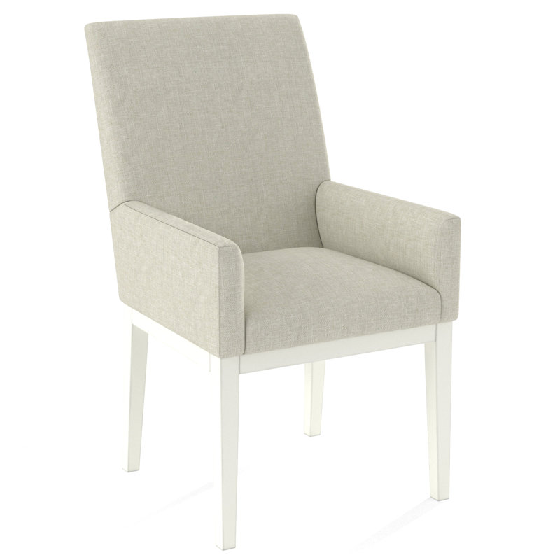 Upholstered Arm Chair, Applause Bravo, White