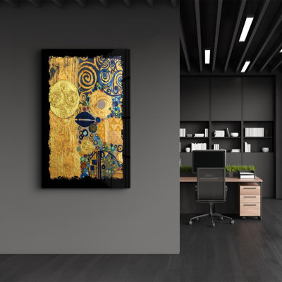 Peinture murale élégante en verre trempé 18,1 po x 28,3 po | 100% verre trempé, épaisseur: 0,16 pouce | Imprimé UV pour des couleurs éclatantes et une durabilité | Parfait pour la décoration intérieure et l'esthétique moderne