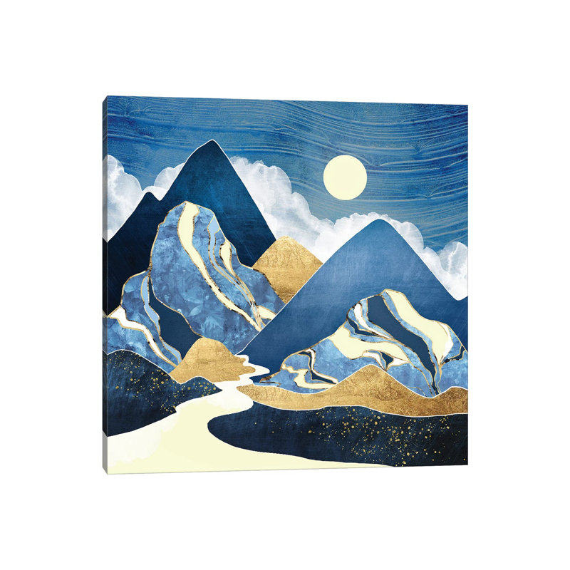 Moon River - Print on Canvas, 45.72 cm H x 45.72 cm W x 1.91 cm D, No Framed