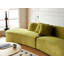 Canapé courbé de 132 po avec coussins décoratifs-121052131