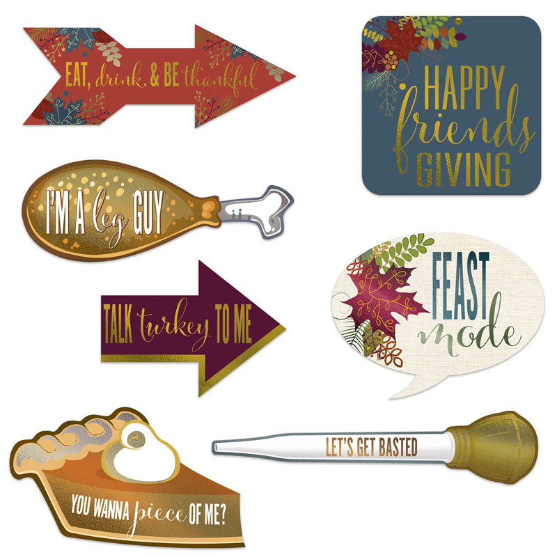 Foil Friendsgiving Photo Fun Signs