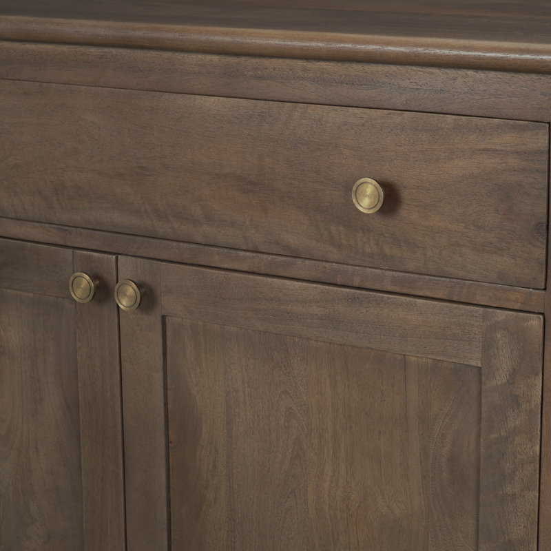 Braxton Rectangle Accent Cabinet, Dark Brown