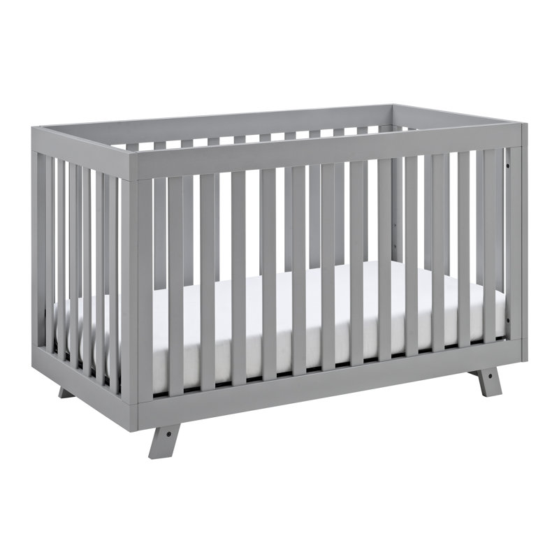 Lit de bébé convertible 3-en-1 Beckett, Galet, Lit à barreaux