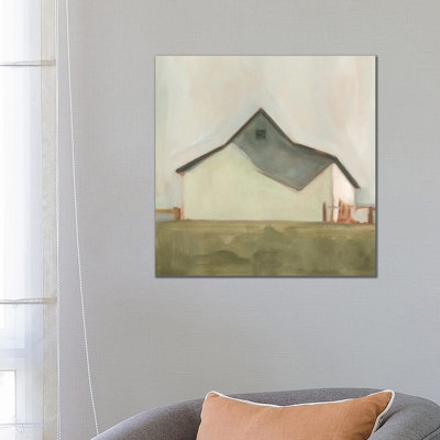 Serene Barn V by Emma Scarvey - Wrapped Canvas Painting