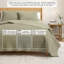 Ensemble de courtepointe et couvre-oreiller 100% coton délavé en nid d'abeille gaufré-117437578-117437580