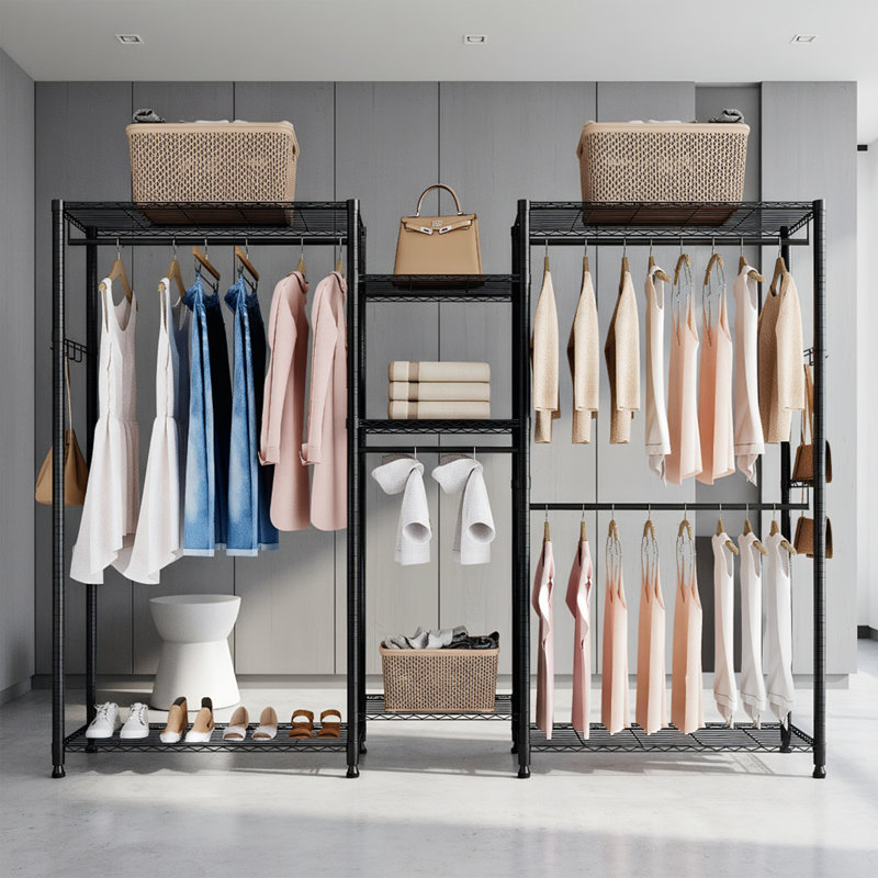 7 Adjustable Tiers Clothes Racks