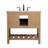 Pelaghia 36'' Single Bathroom Vanity with Marble Top-57367895