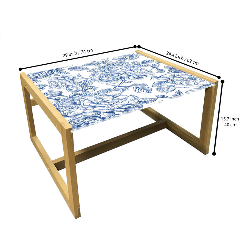 Irmi Sled Coffee Table, 62cm H x 74cm W x 40cm D
