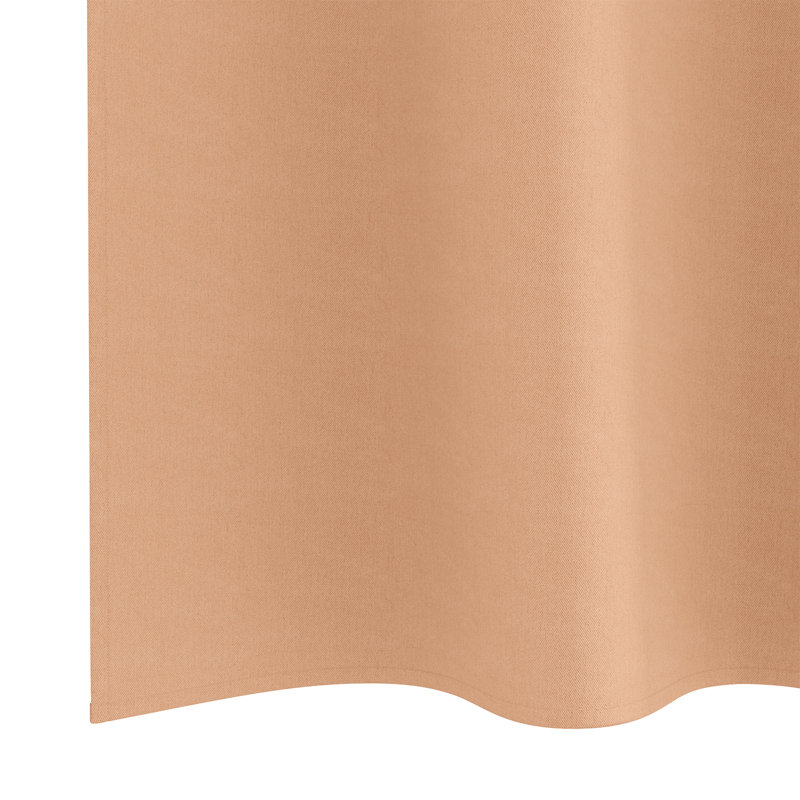 Tacorian Curtain Pair, Light Brown, 140cm Width x 225cm Drop