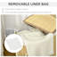 Fabric Laundry Sorter with Handles-524162971