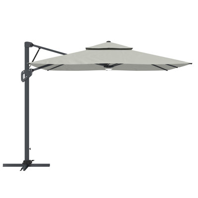 Parasol en porte-à-faux carré Gilda