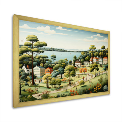 Country clubs croquet garden II - Architecture, art mural sur toile