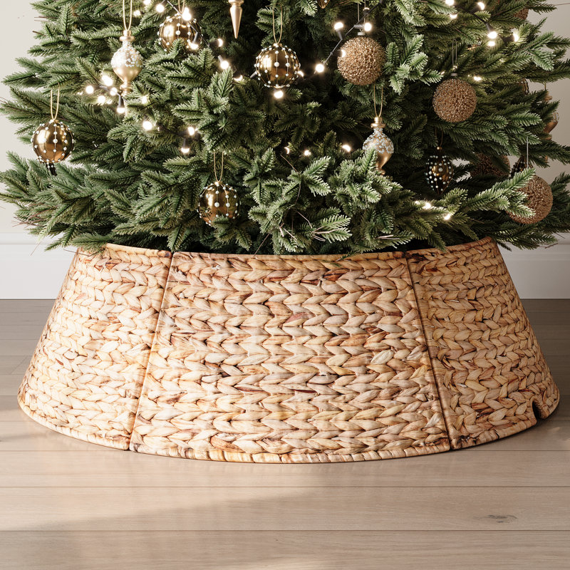 Rattan Tree Collar, 10" H x 33.4" W x 33.4" D