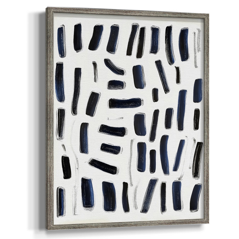 Reproduction encadrée ABSTRACT Series DLxxIV - bois massif, H 11 po x l 9 po
