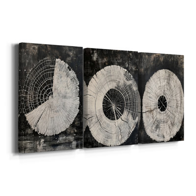 ABSTRACT Series CCV  -Custom Wrapped Gallery Canvas - 3 Pieces