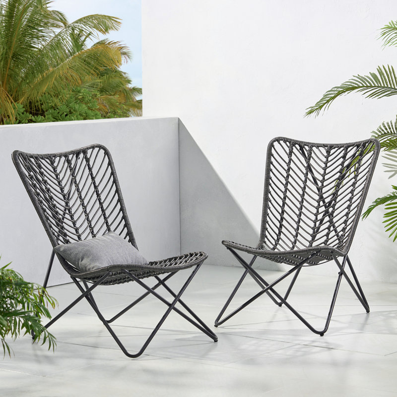 Patio Dining Chairs, Gray