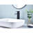 Matte Black Single Handle Waterfall Spout Bathroom Faucet With Pop - Up Drain, Stainless Steel, Stable Water Flow, Quick Installation For Sinks Without Overflow-122398776
