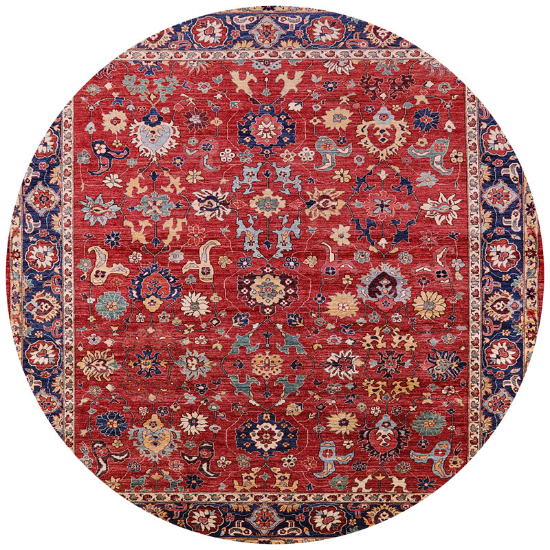 Haigler Oriental Indoor Rug, Round 4'