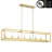 Perea 8 - Light Kitchen Island Steel Rectangle Dimmable Pendant-1417204060