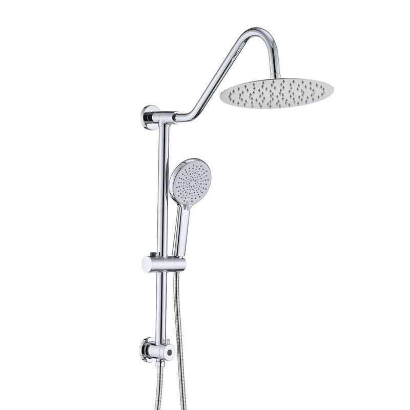 Shower Head With Handheld Shower System With 10" Rain Shower Head, Chrome