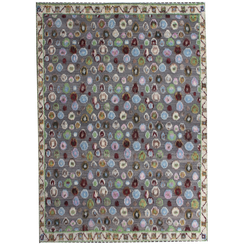 Geometric Hand Knotted 180cm X 248cm Area Rug