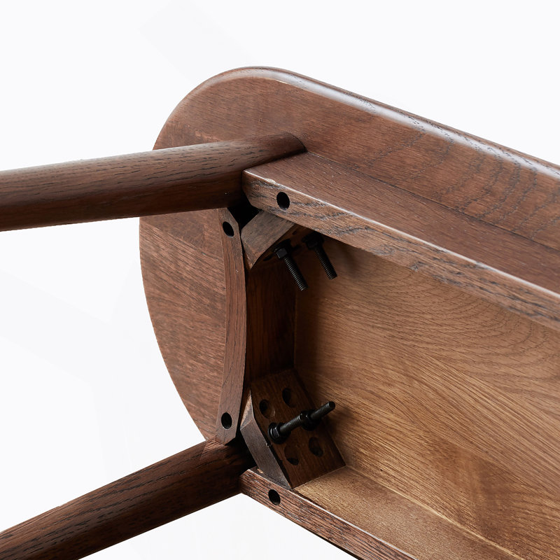 Banc de salle à manger en bois de chêne naturel, Noyer