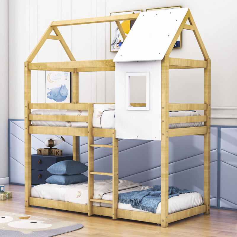 Rehan 90 x 190 cm Bunk Bed, Beige