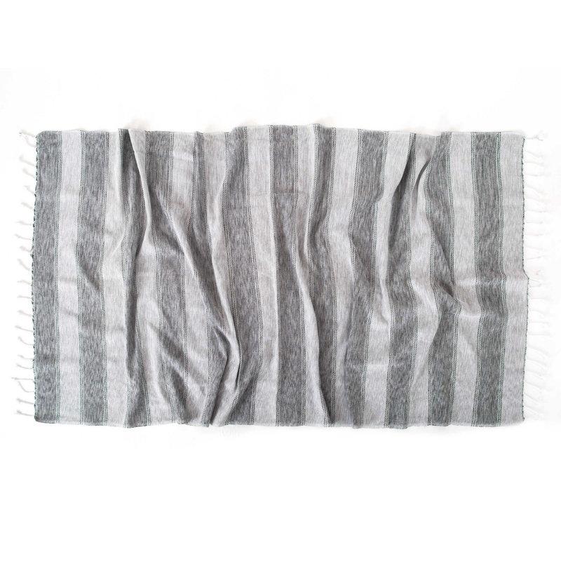 Serviette de plage 100% coton Gudino, gris