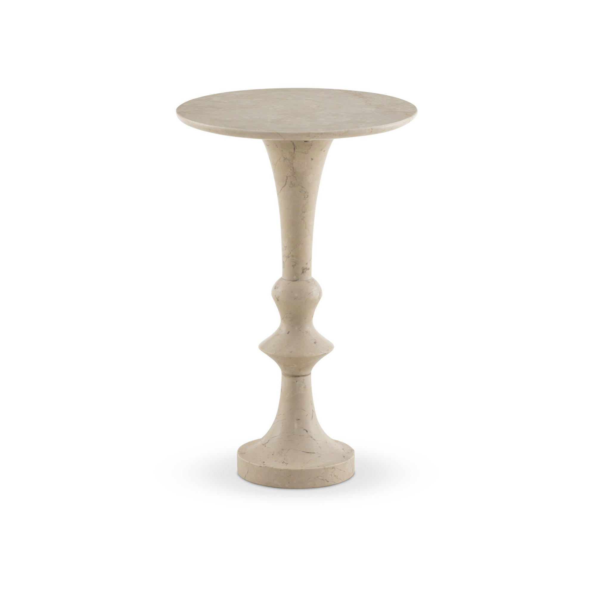 Ashaway End Table, Cream Marble