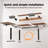 63" L Shaped Electric Standing Desk With 2 Drawers,Ergonomic Corner Height Adjustable Desk, Sit-Stand Computer Table with Storage for Home & Office-119335845-117523055