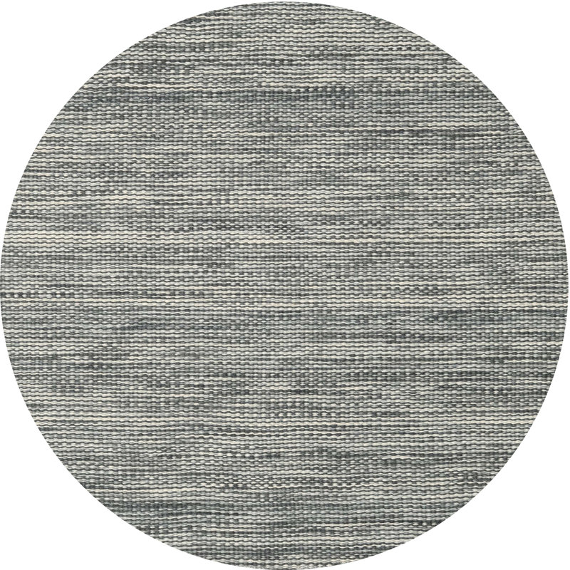 Tapis abstrait gris, Rond 8 pi