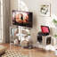 Console en acrylique Laraby, table d'entrée avec rangement (45,7 po x 11,4 po x 31,5 po)-953835501