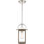 Luminaire suspendu rectangulaire 1 lumières lanterne Mclemore