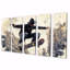 Black Skateboard Street Women Accents With - Ensemble de décoration murale pour planche à roulettes-310212083