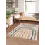 Koa Canipe Multicoloured Rainbow Machine Woven Beige Area Rug-1057338230