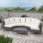 5 Pieces Outdoor Sectional Sofa Set-1605414539