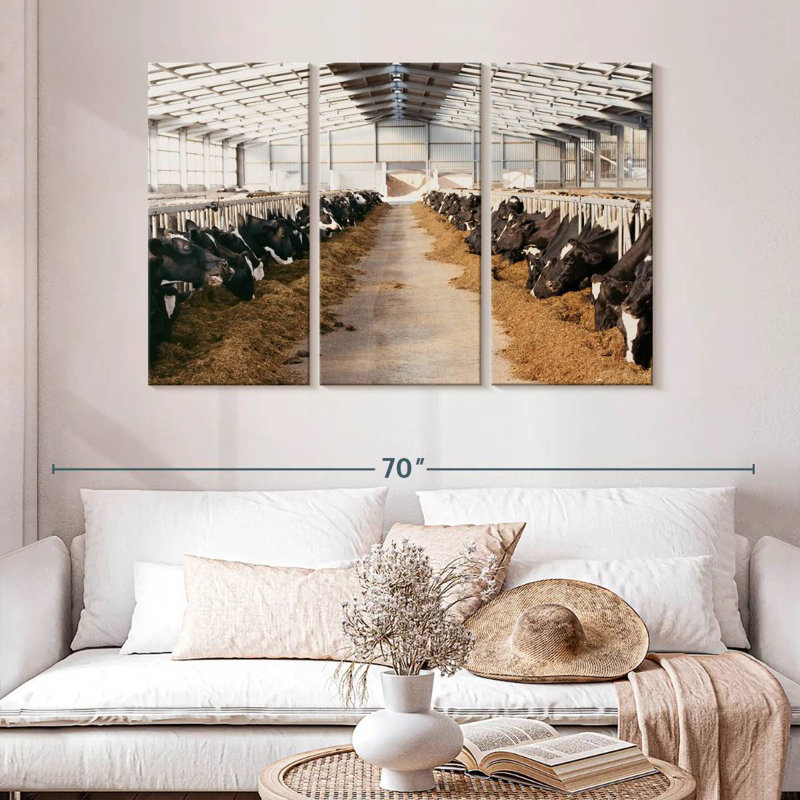 Brampt Barn Cows, 32" H x 50" W