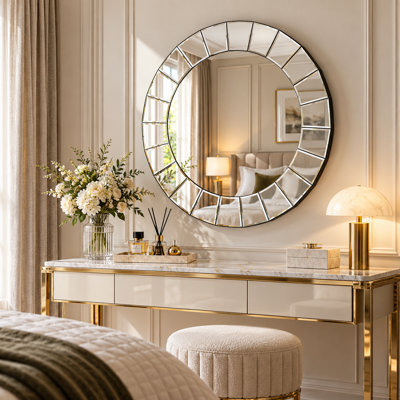 Kyrstin Round Wall Mounted Accent Mirror